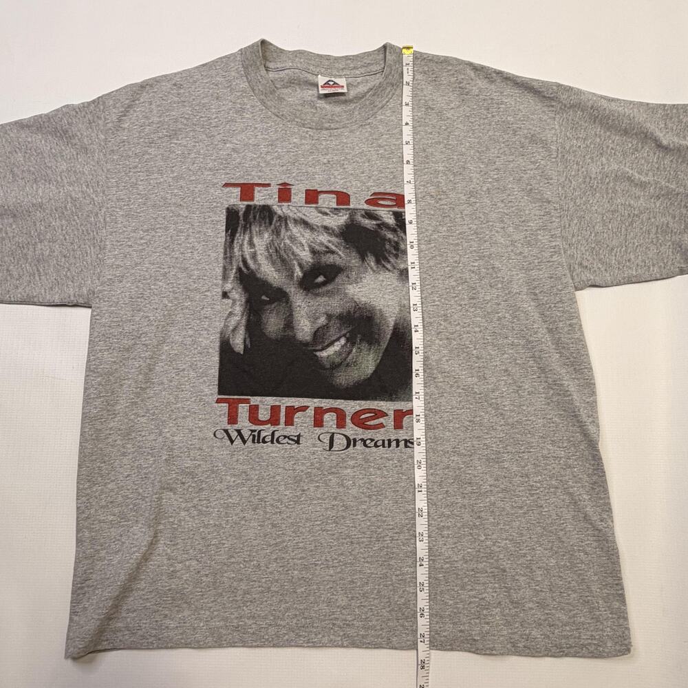 Vintage Tina Turner Wildest Dreams Shirt Mens XL Gray 1997 Tour Concert 90s - Picture 7 of 11